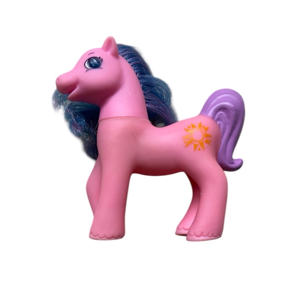 Hasbro My Little Pony G2 Sun Sparkle 1998 Pink Mini Horse Figure